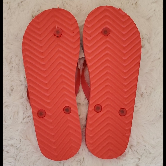 Multicolored scenic print flip flops zories slippahs Ladies sz.8 - Picture 4 of 5